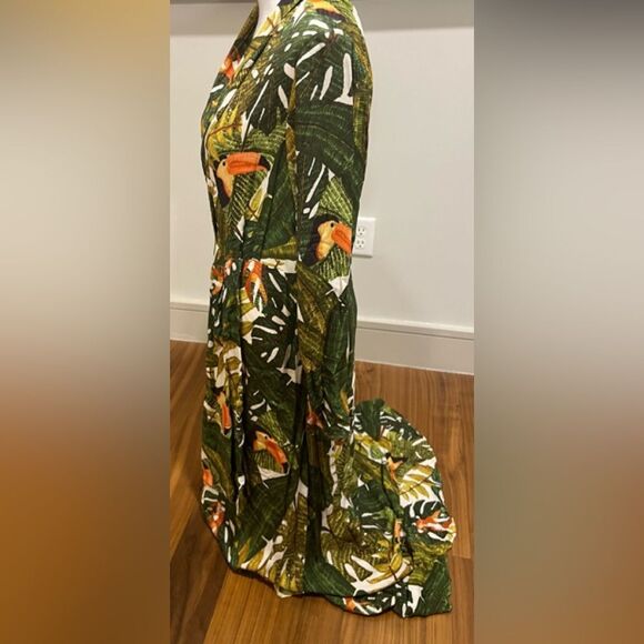 Farm Rio Paradise Forest maxi dress NWOT size medium - Picture 8 of 16